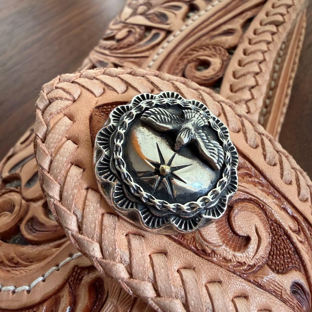 【訳アリ格安品】Carving Wallet イーグル　本革 財布 店頭品　本物