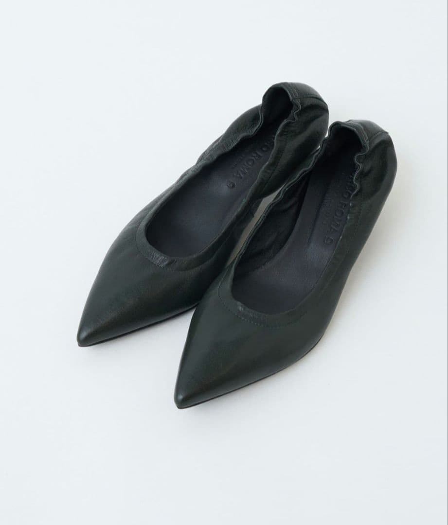 CORSO ROMA 9 コルソローマ9 レザーパンプス ブラック 39