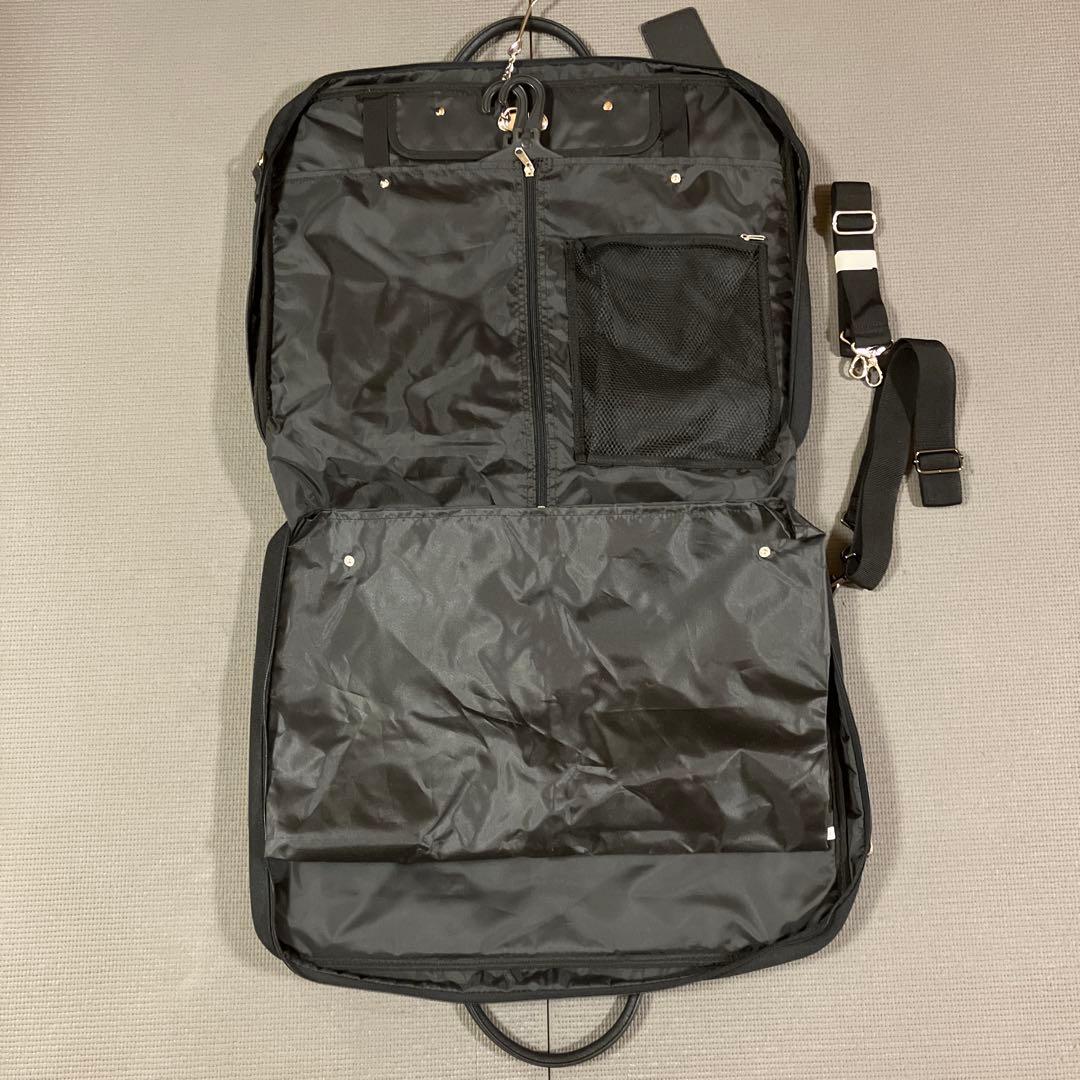 【美品✨CORDURA】ガーメントバッグ スーツバッグ 鞄 カバン ブラック 黒