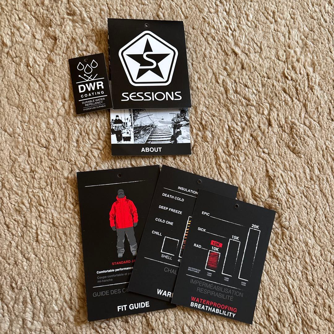 SESSIONS スノーボードウエア XS【日本サイズM】