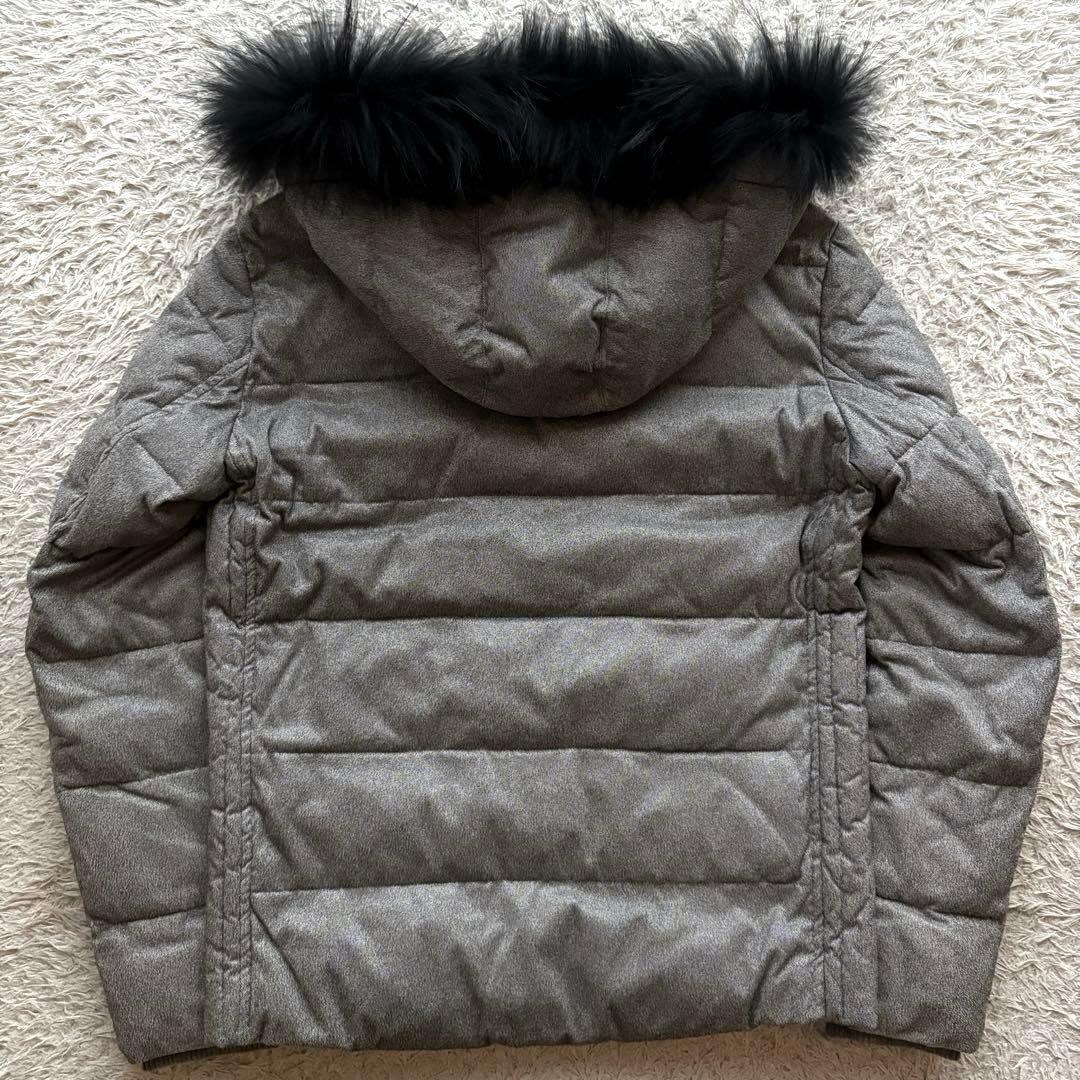 BUFFALO BOBS ダウンジャケット ラクーンファー フード ダブルジップ
