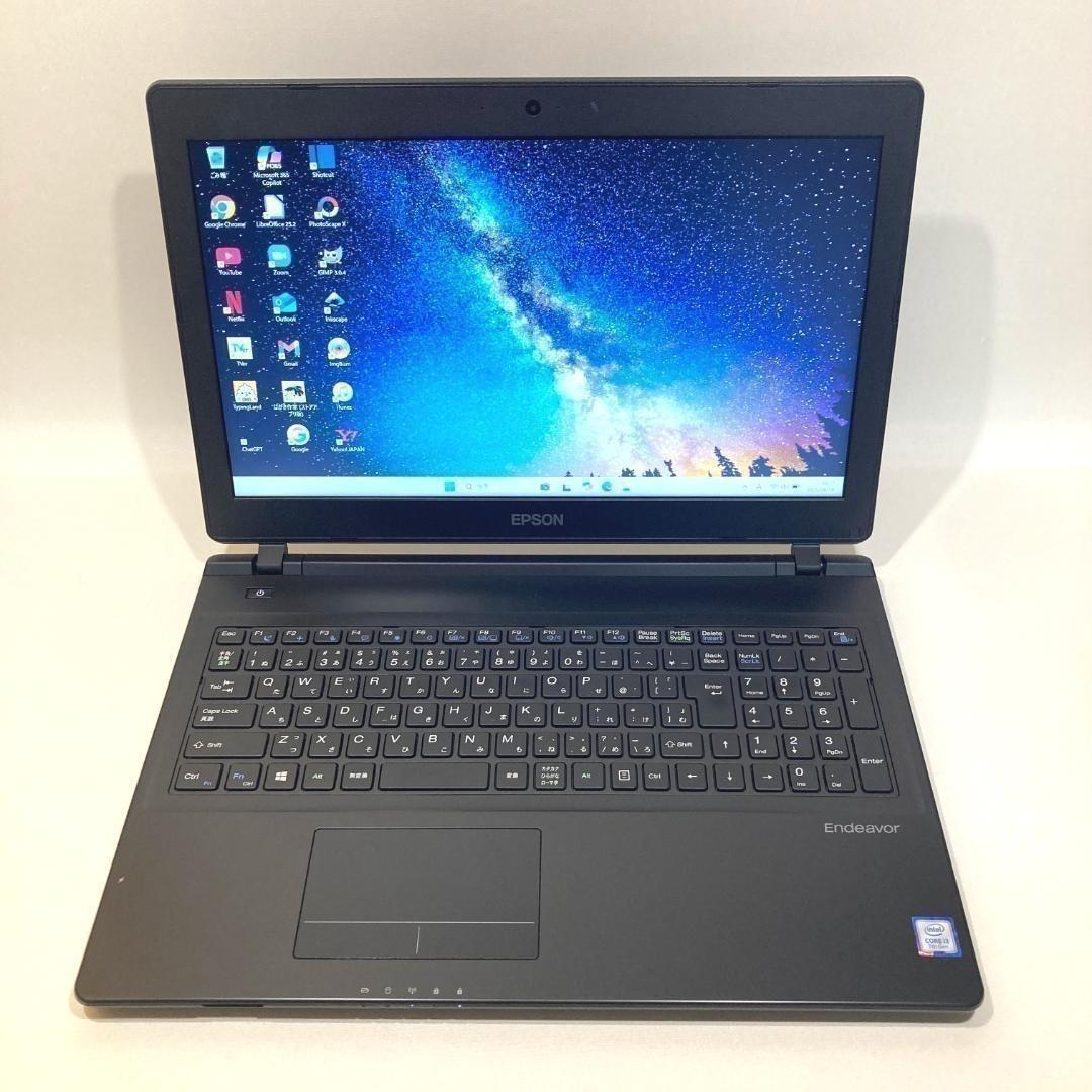 初心者向け✨快適i3・カメラ・大容量◇黒◇すぐ使えるノートパソコン◇T225-2