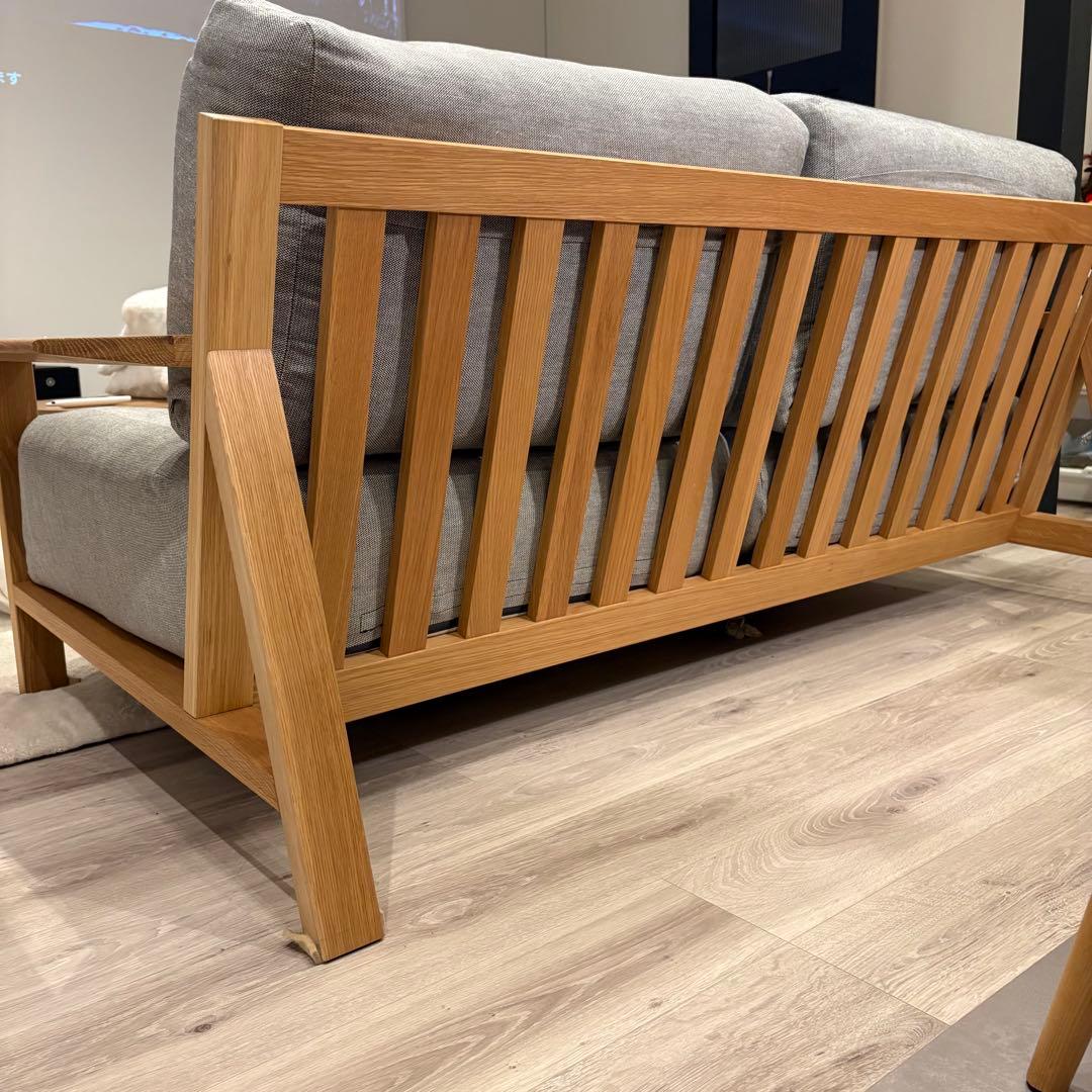 aoi無印良品 ソファ本体2.5シータ－　木製フレームソファ　フェザー