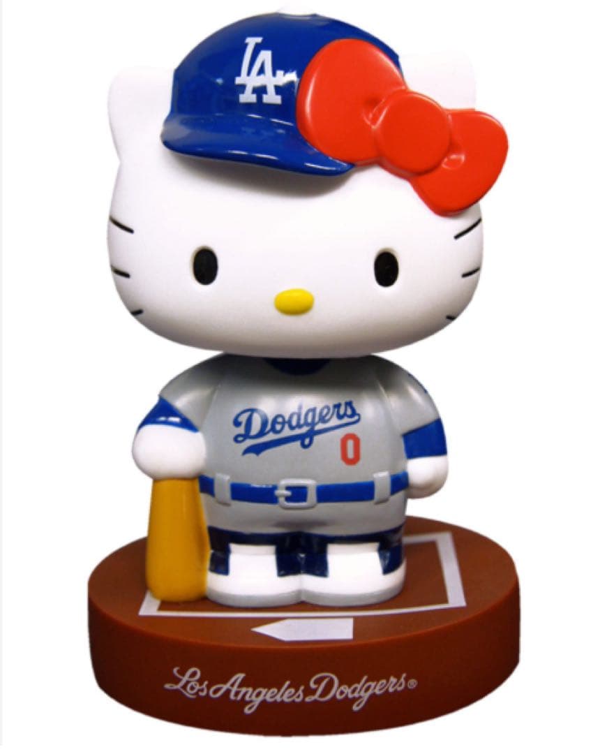 ハローキティ　大谷翔平　所属　2014年 ドジャース 球場配布 首振り人形