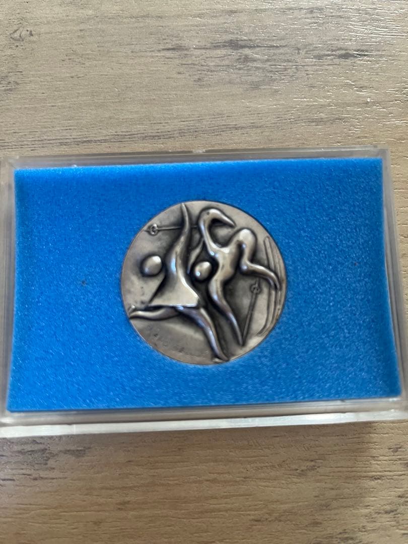 【純銀】岡本太郎 札幌オリンピック 記念メダル 1972年 完品