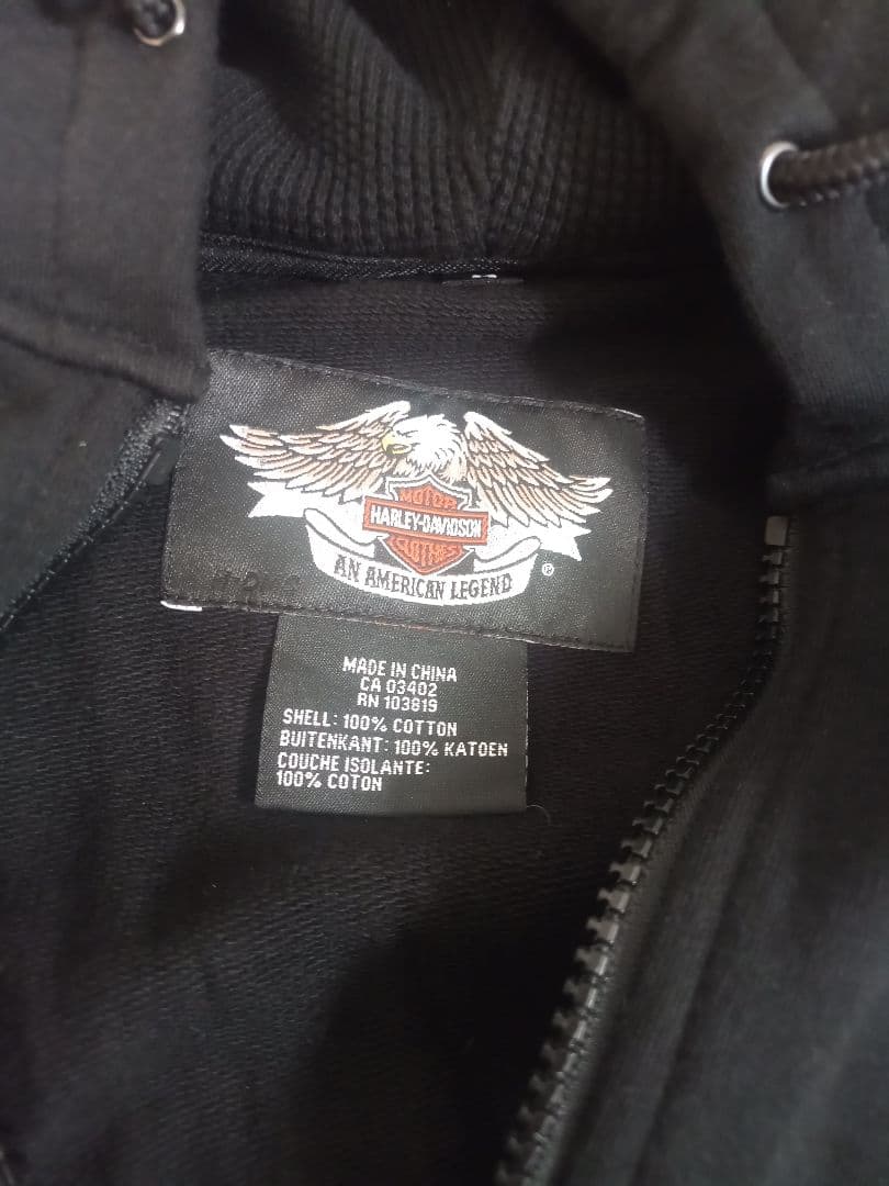 Harley-Davidson 　ハーレーダビッドソン　黒　ジャケット