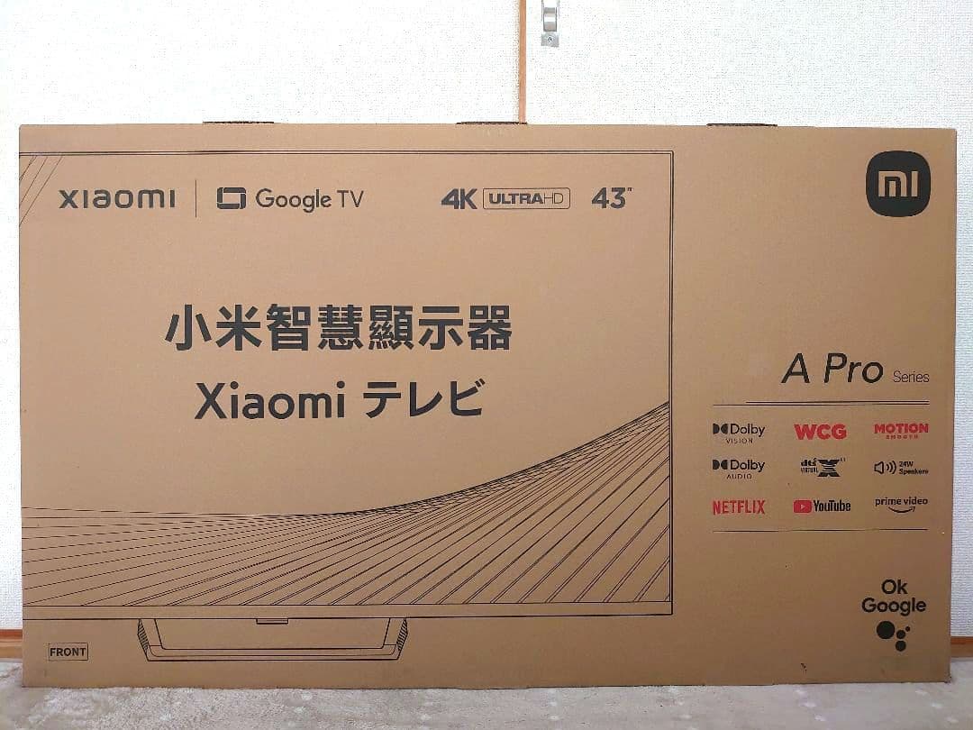 【新品未開封】スマートテレビ Xiaomi TV A Pro 43インチ 4K
