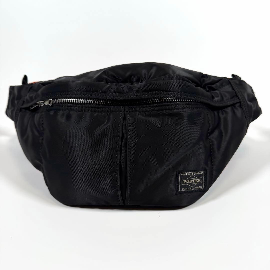 【未使用に近い】ポーター　ボディバッグ　ナイロン　タンカー　ブラック　メンズ