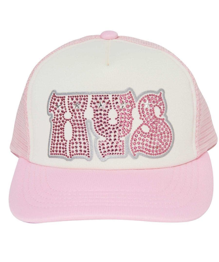 新品！ HYS ラインストーン 帽子 HYPNOTIZED LOGO ピンク