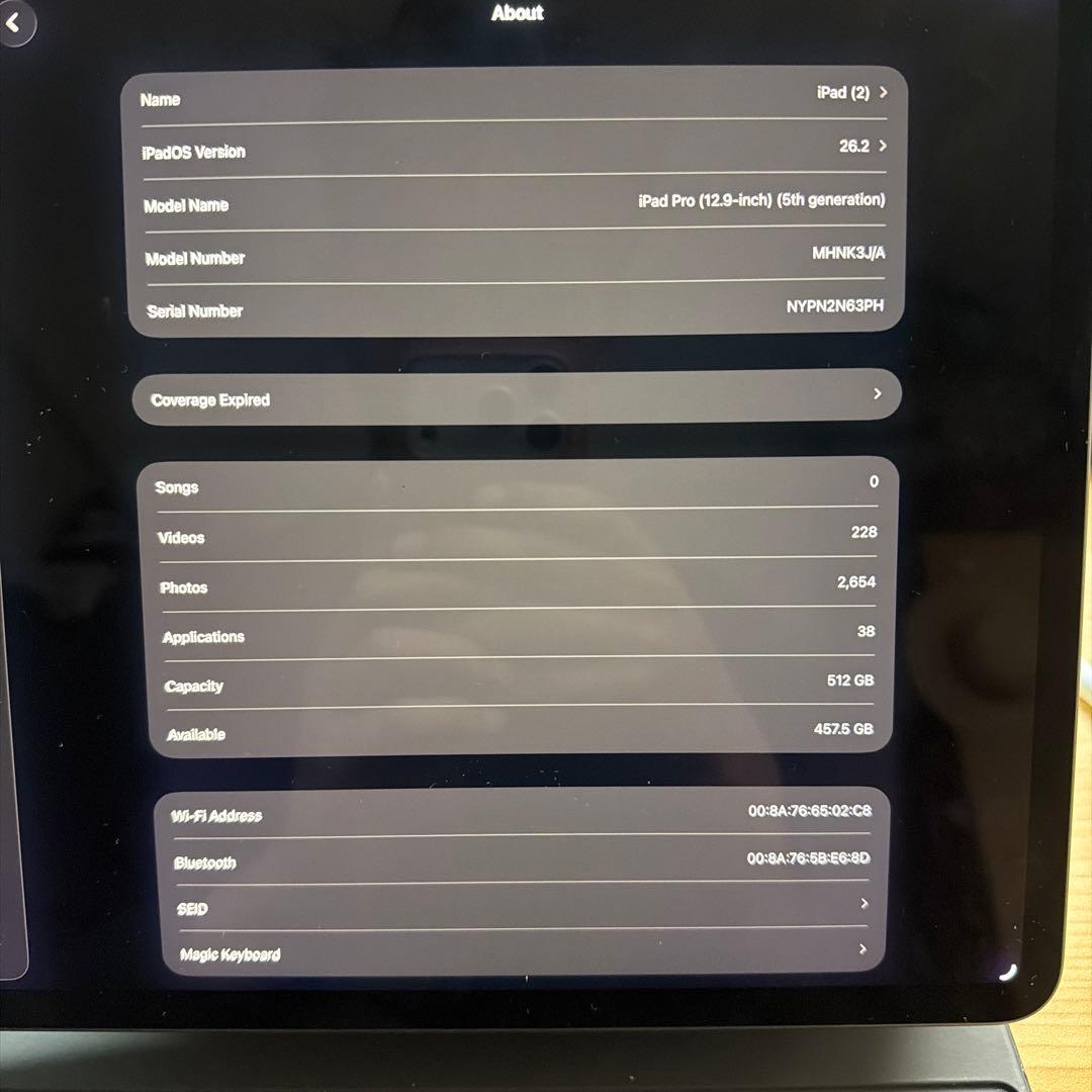 iPad Pro 12.9 M1 512GB スペースグレー セット