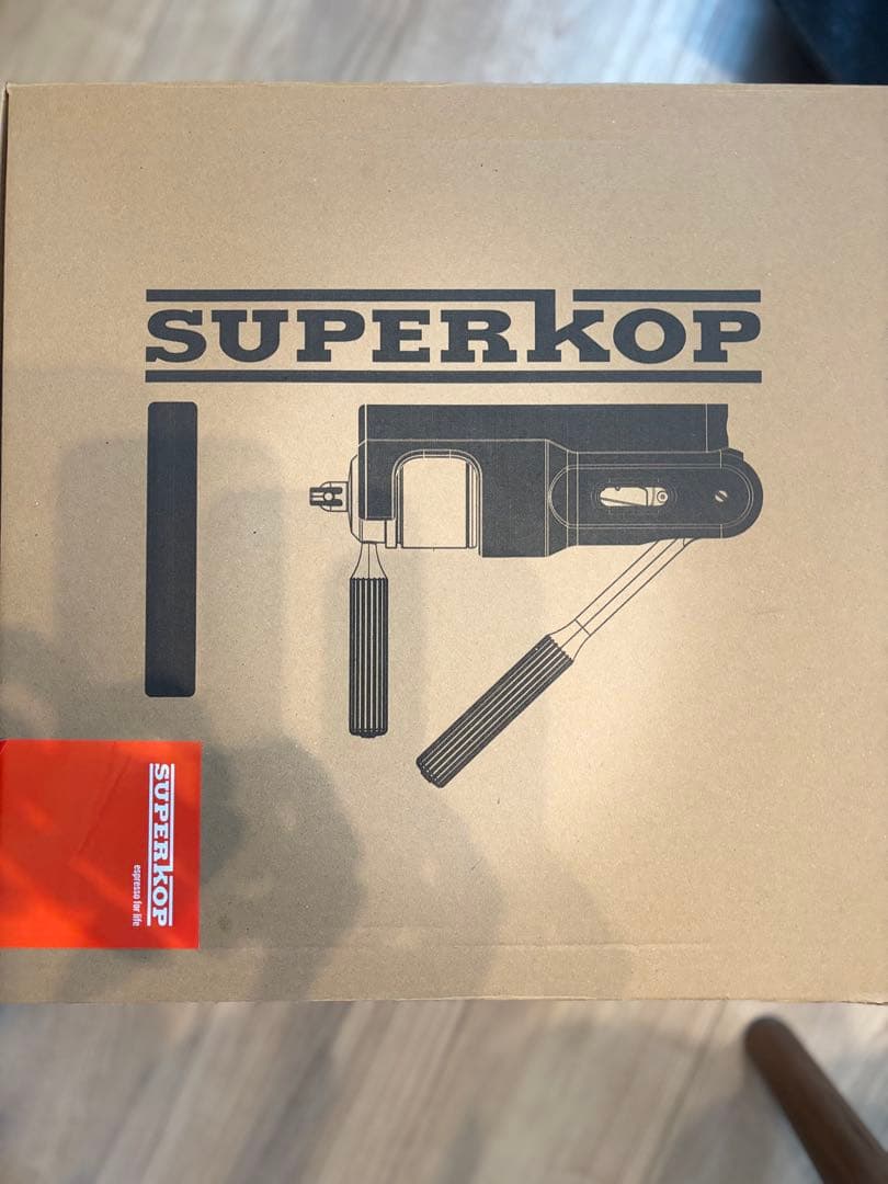 【美品】Superkop エスプレッソマシン、ボトムレスポルタフィルター付