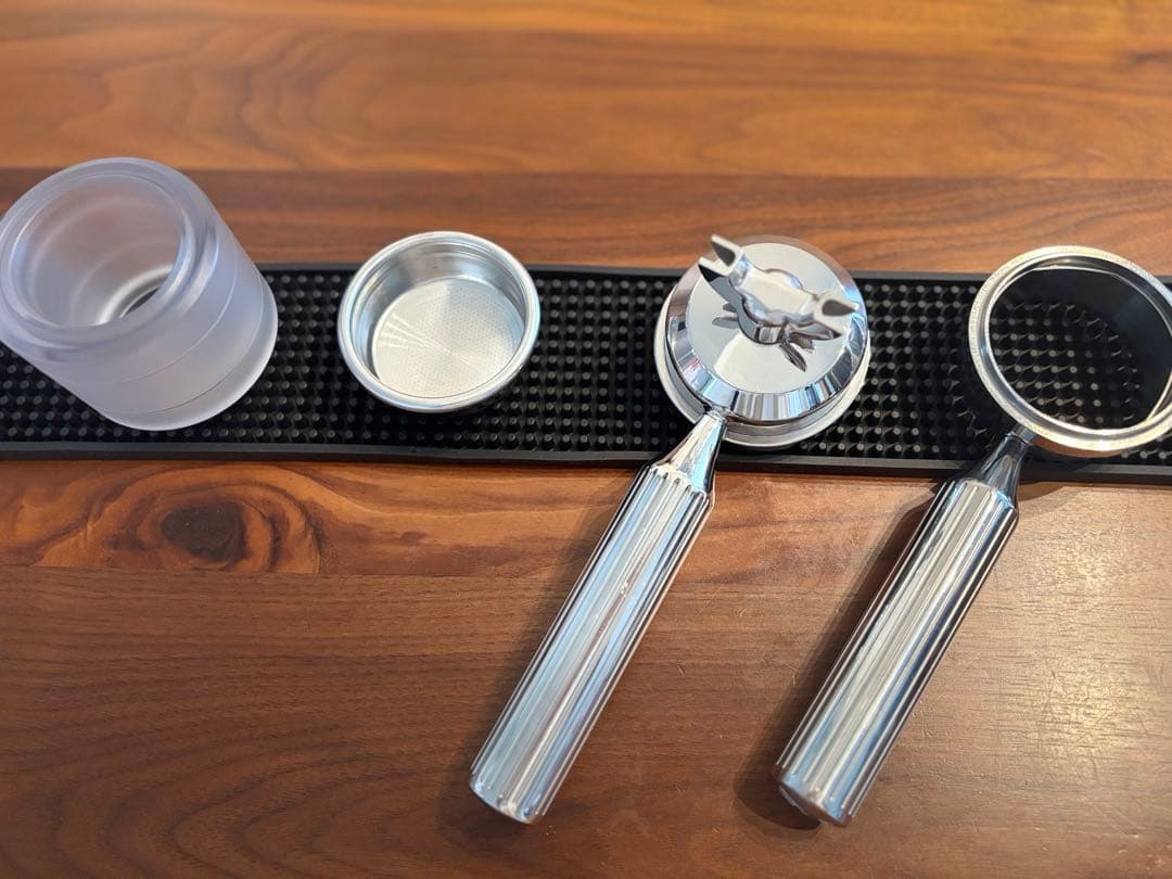 【美品】Superkop エスプレッソマシン、ボトムレスポルタフィルター付