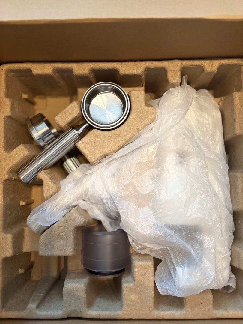 【美品】Superkop エスプレッソマシン、ボトムレスポルタフィルター付