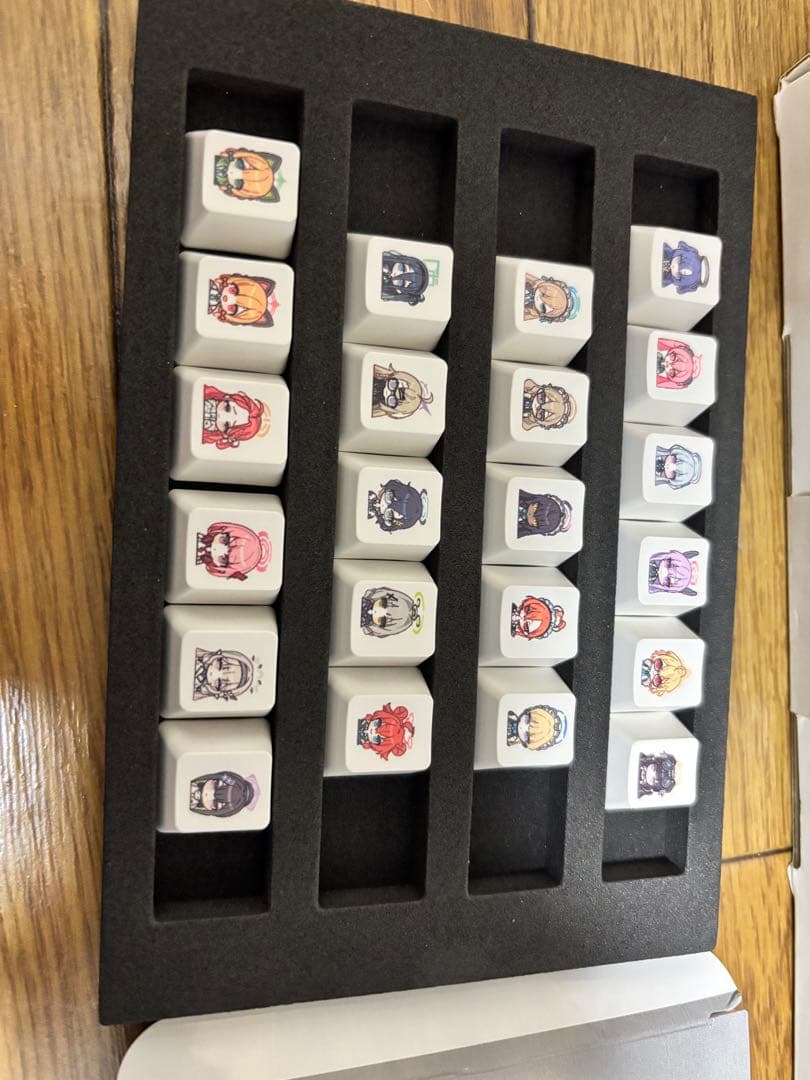 ふもコレ　キーボード　US 英語配列 アイリス軸　キーキャップ ブルアカ