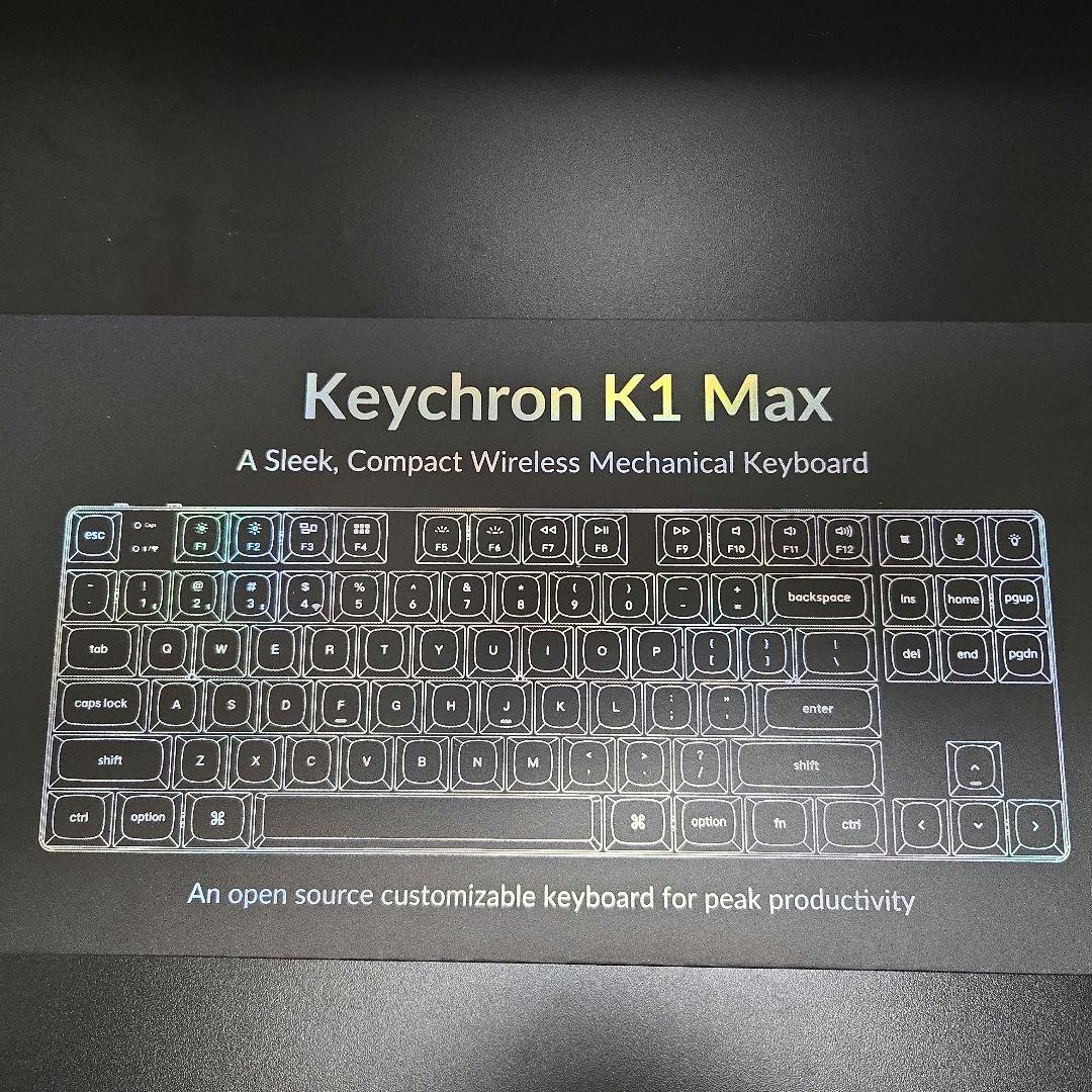 Keychron k1 max US配列 赤軸 ホットスワップ
