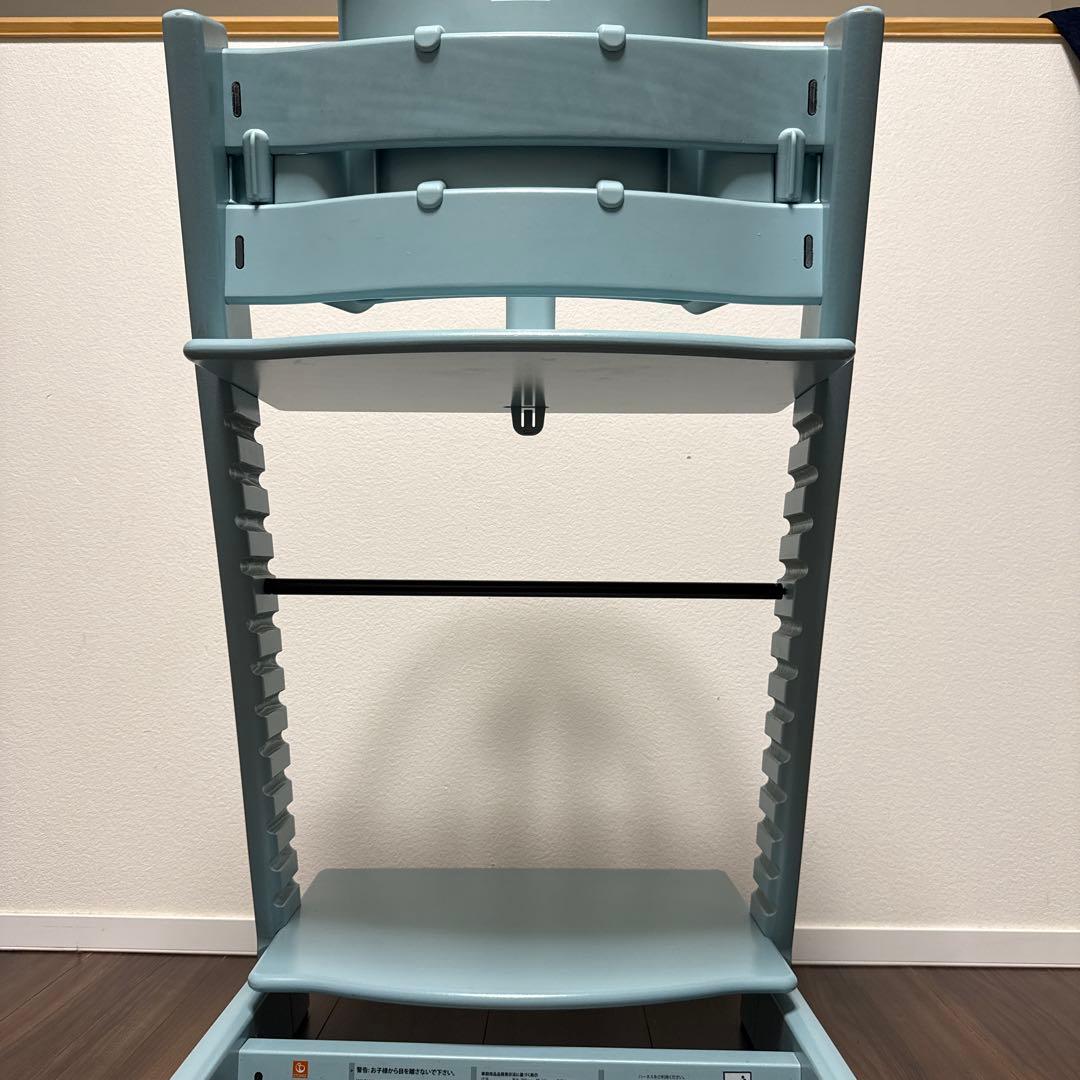 【美品】ストッケ トリップトラップ ベビーセット シリアル6 アクアブルー