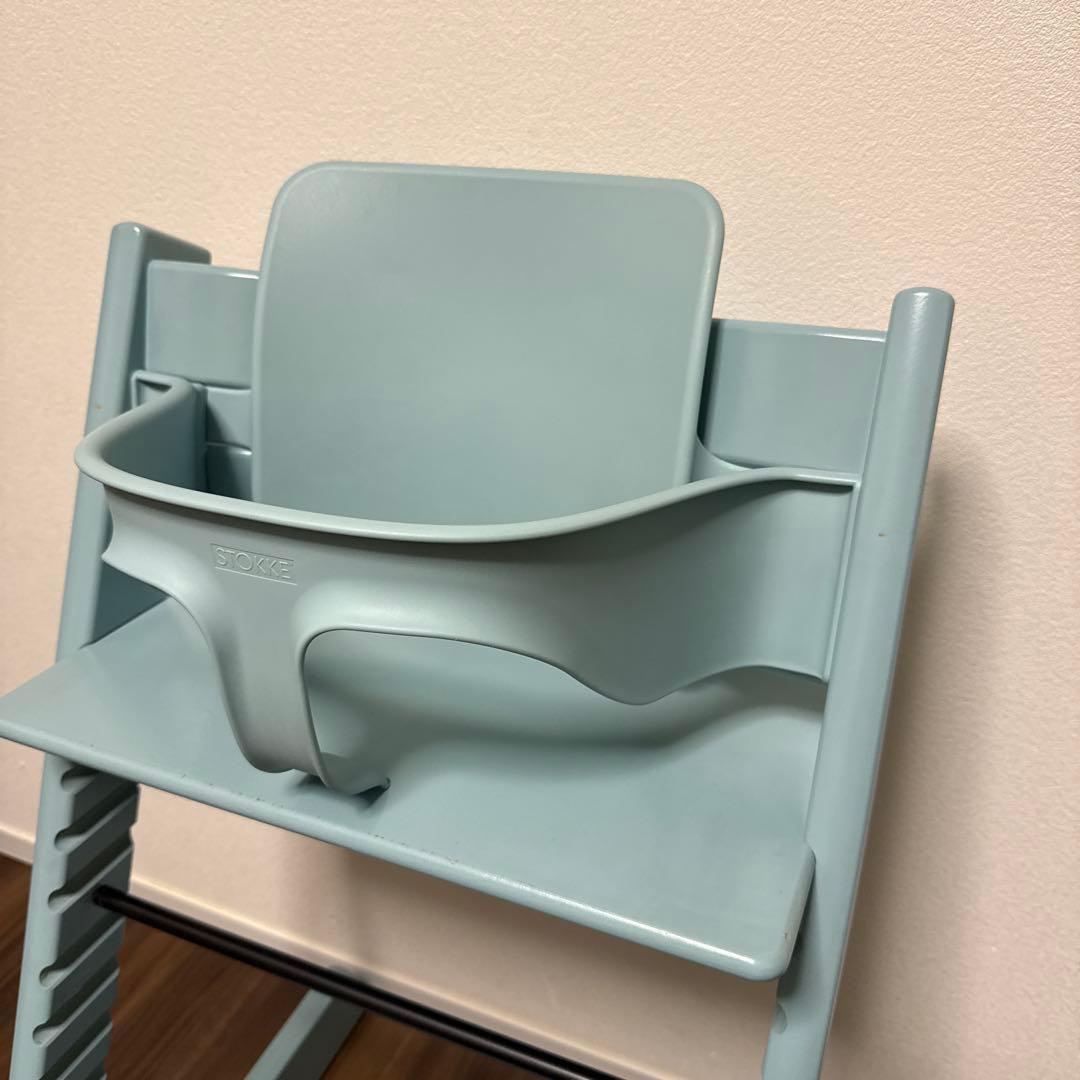 【美品】ストッケ トリップトラップ ベビーセット シリアル6 アクアブルー