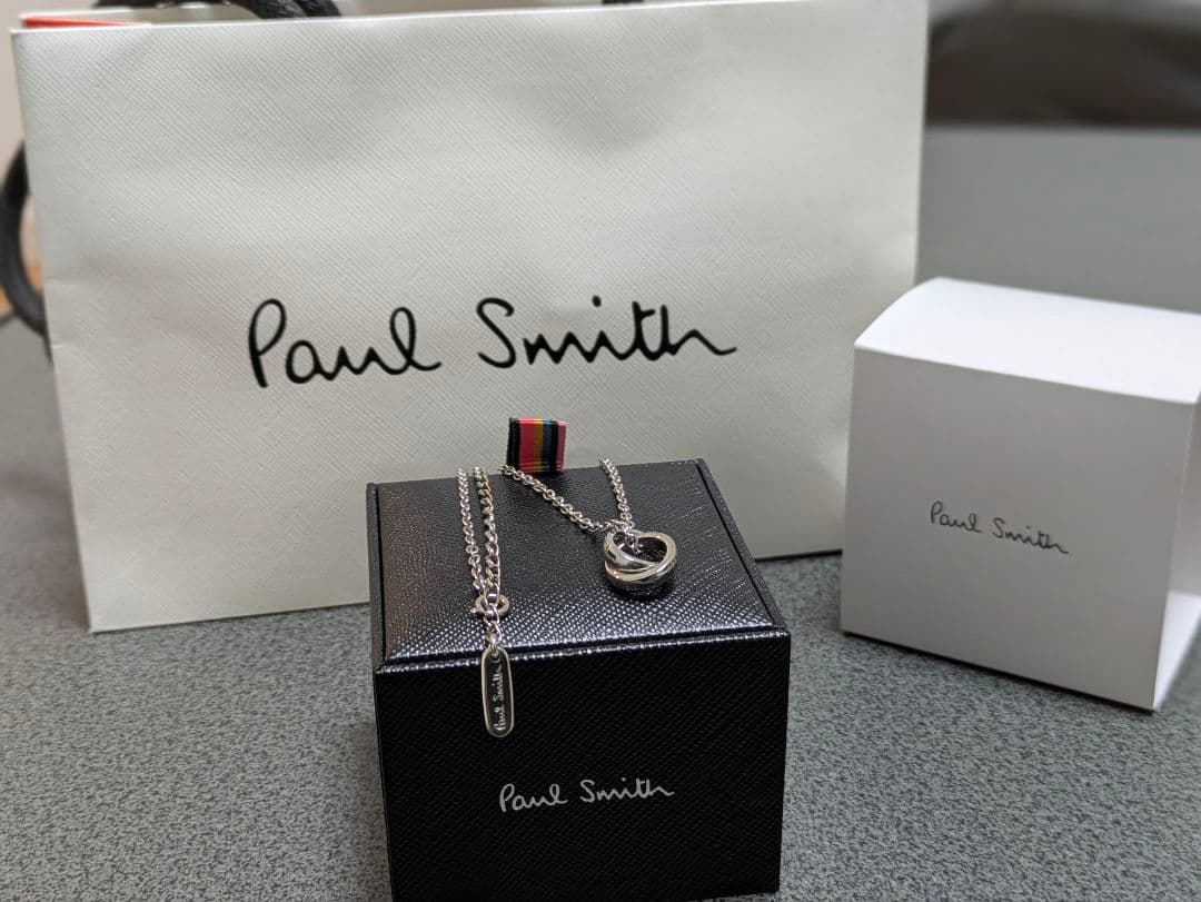 ポールスミス ダブルリング シルバー ネックレス