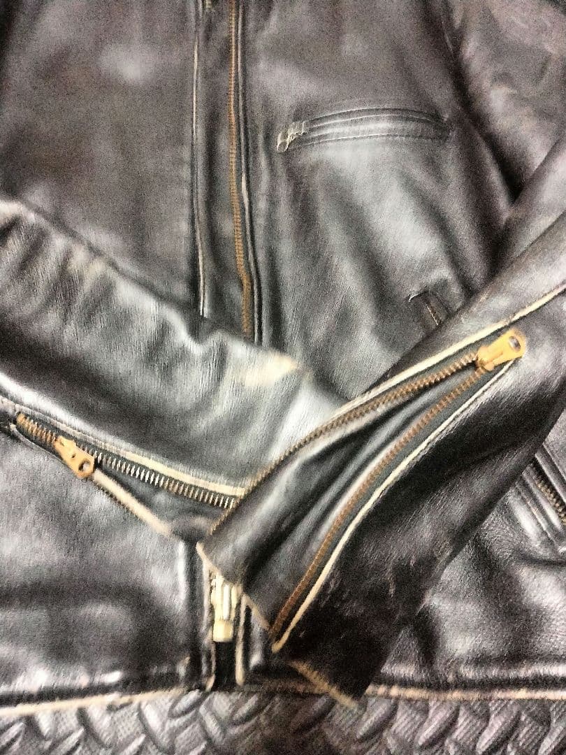 Vanson ブラック シングルライダースジャケット