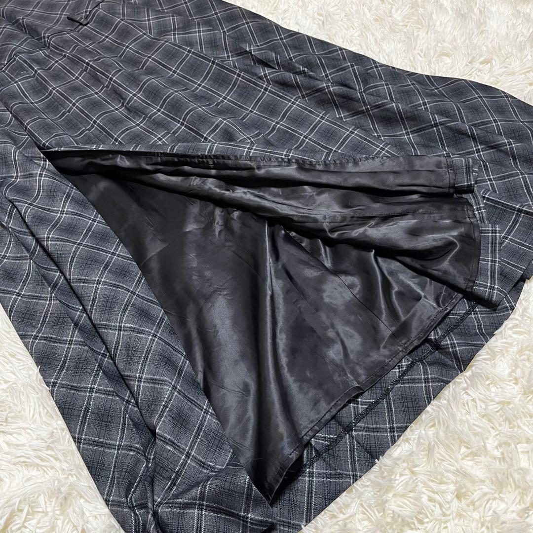 美品　ローウエストマキシプリーツスカート MAISON SPECIAL グレー