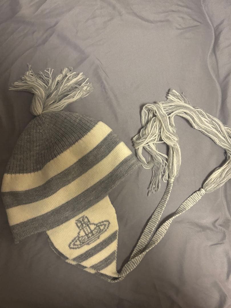 Vivier Westwood ストライプニット帽