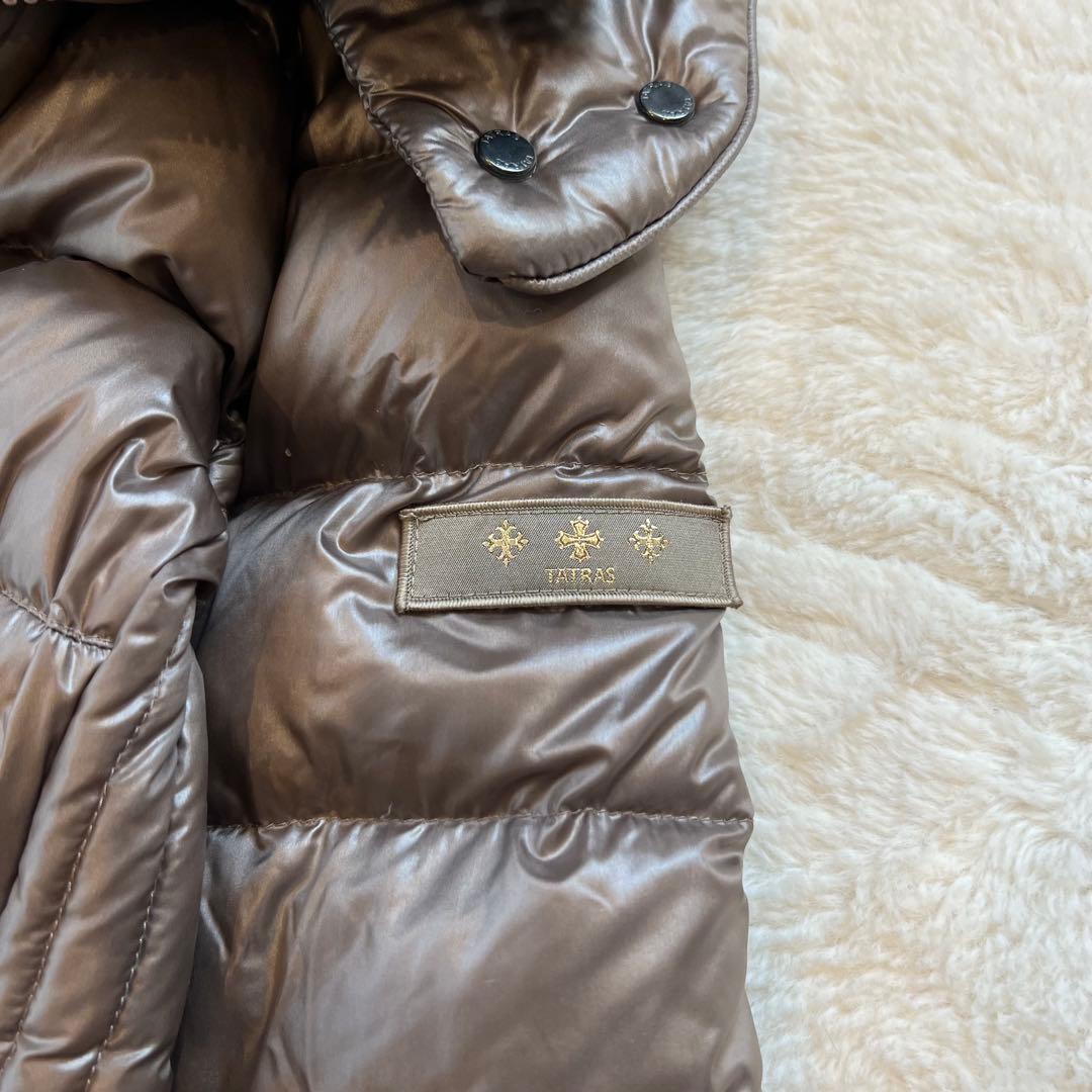 美品 タトラス BABILA モカブラウン 02 バビラ ダウンコート Aライン