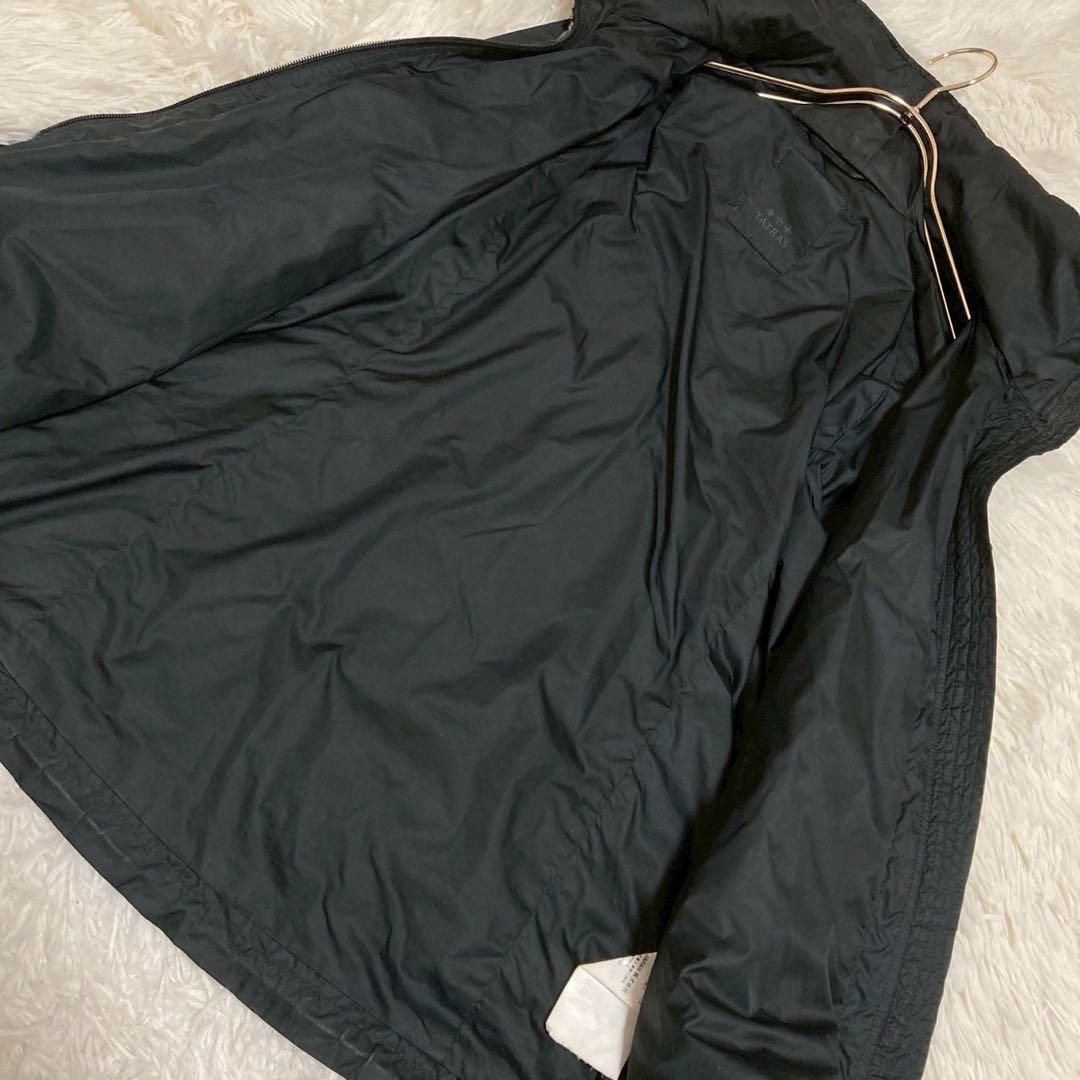 TATRAS フード付きブルゾン ブラック 2 カジュアル 着回し アクティブ