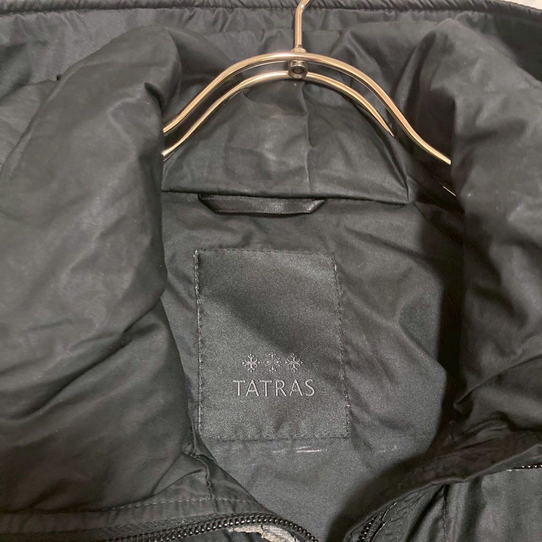 TATRAS フード付きブルゾン ブラック 2 カジュアル 着回し アクティブ