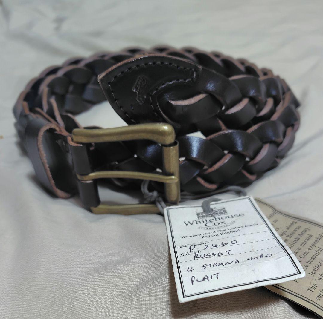 【タグ付美品】 POLO × WHITEHOUSE COX ベルト ブラウン