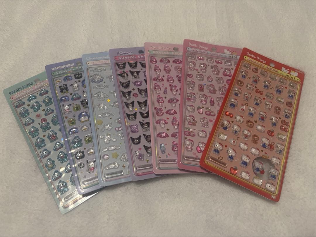 正規品　ボンボンドロップシール　サンリオmini ７枚セット