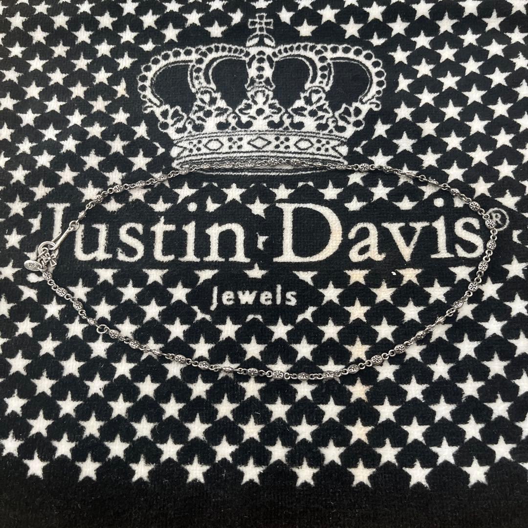 Justin Davis TINY CROSSネックレスチェーン　シルバー925