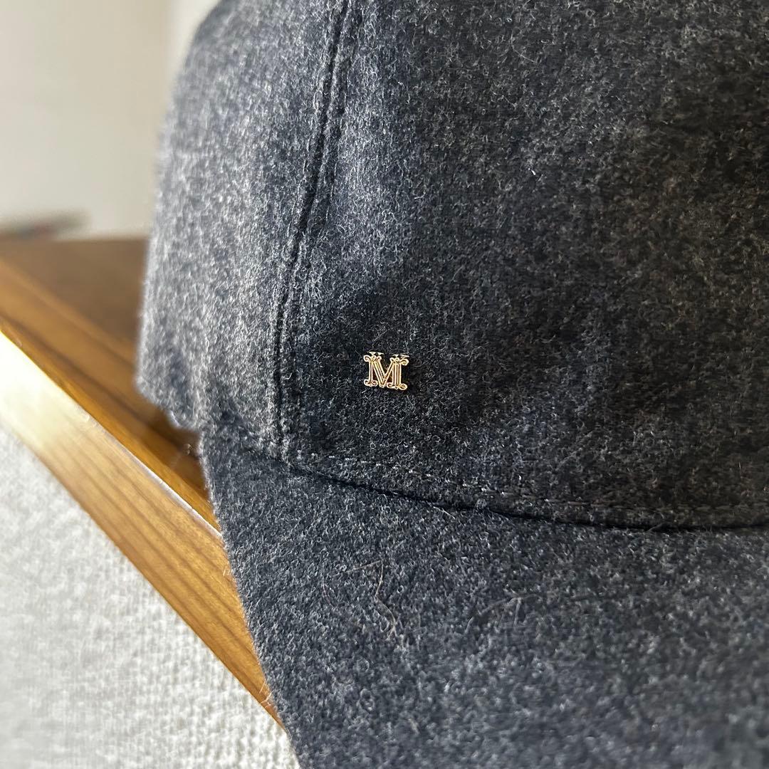 Max Mara　ピュアキャメル✕ピュアカシミヤ ベースボール キャップ