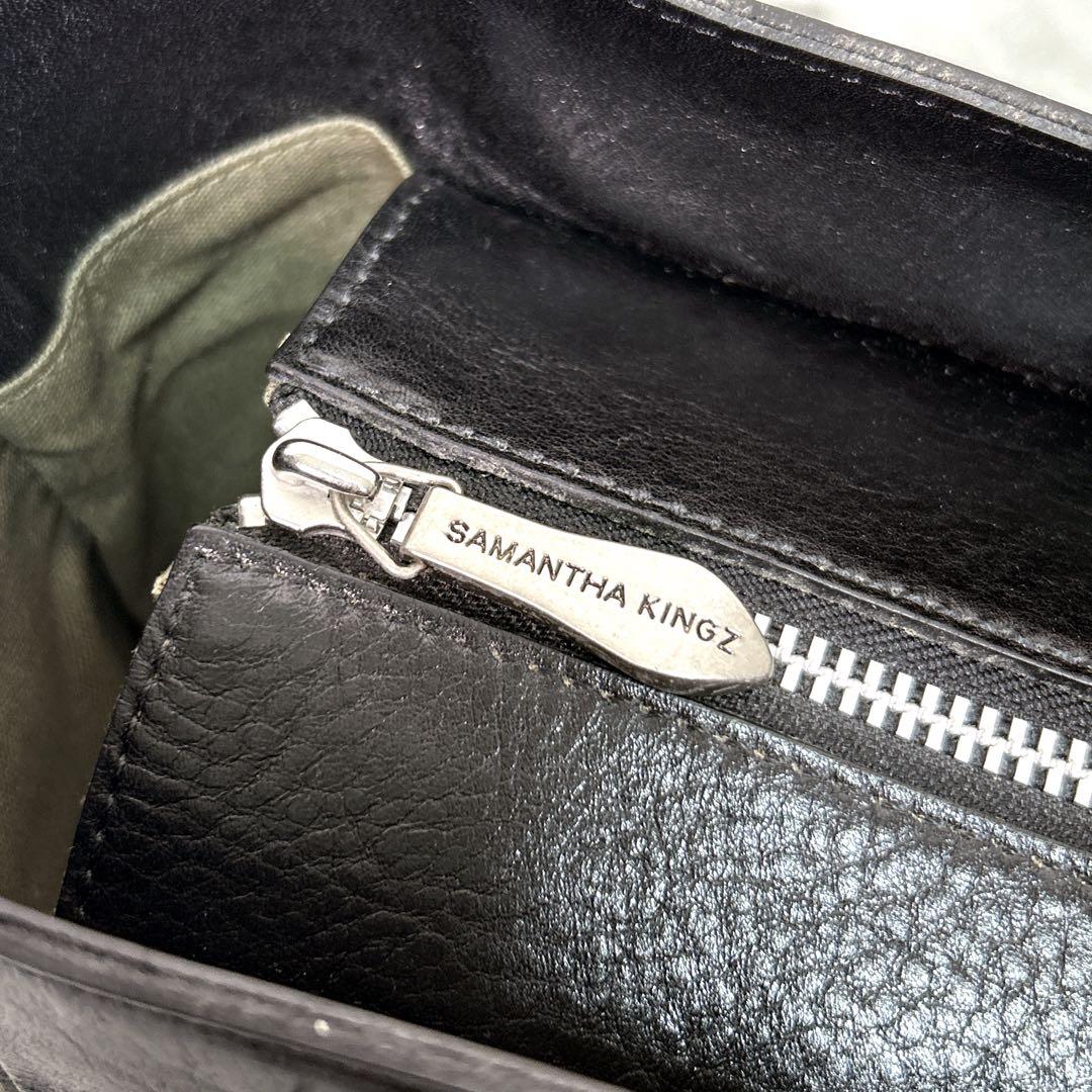Samantha Kingz トートバッグ 本革 レザー 大容量 スタッズ 黒