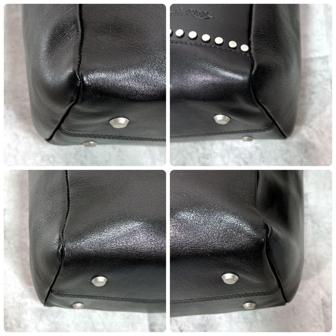 Samantha Kingz トートバッグ 本革 レザー 大容量 スタッズ 黒