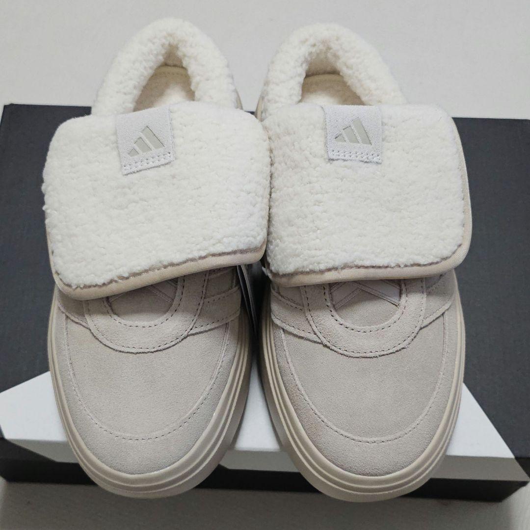大人気★adidas★アディダス★24.5㎝★ボア付き★ミュール★ベージュ