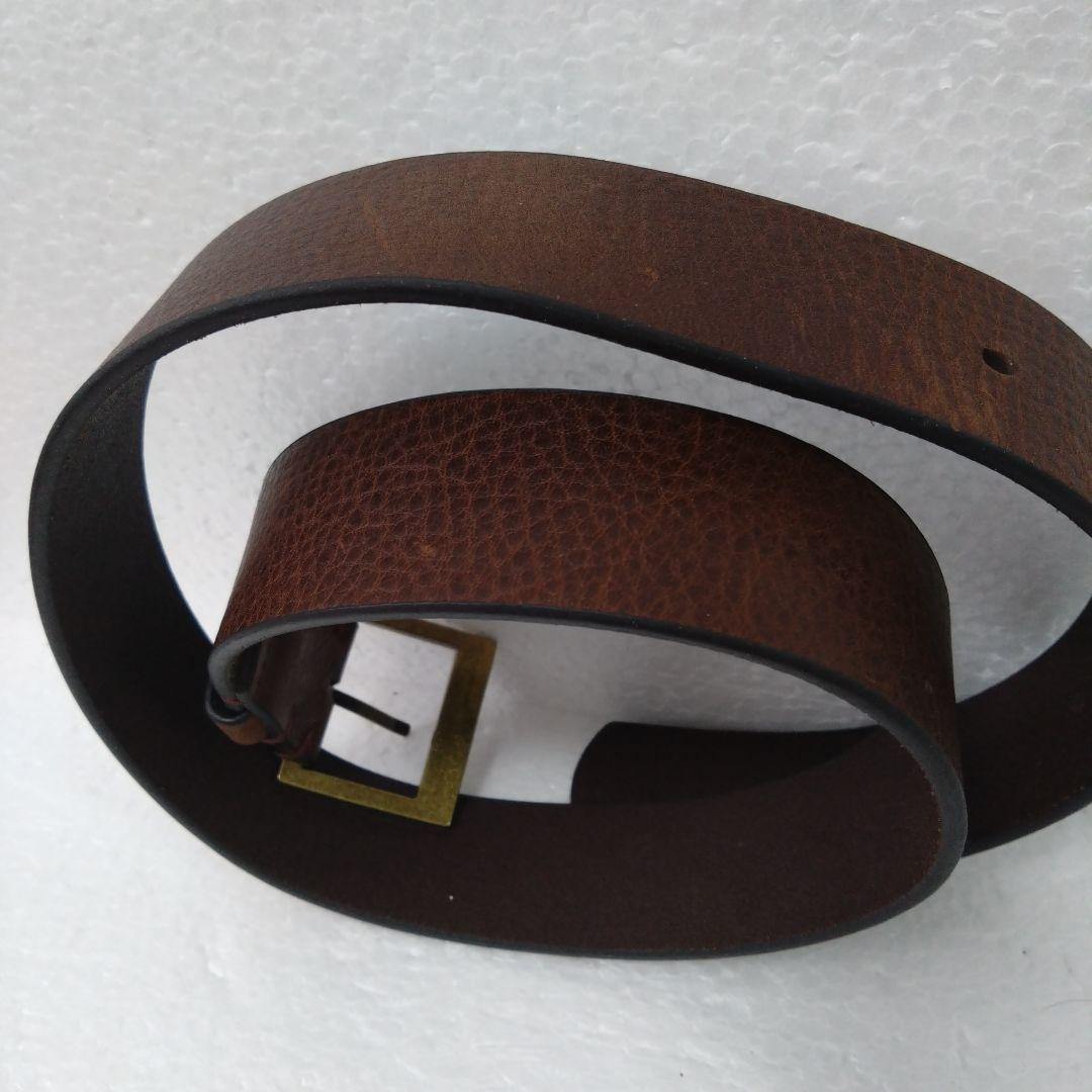 ドクターマーチン ブラウンレザーベルト ゴールドバックル