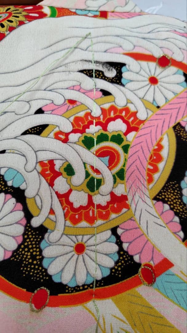 RK408アンティーク子供着物着丈94センチ裄丈40センチ正絹美品