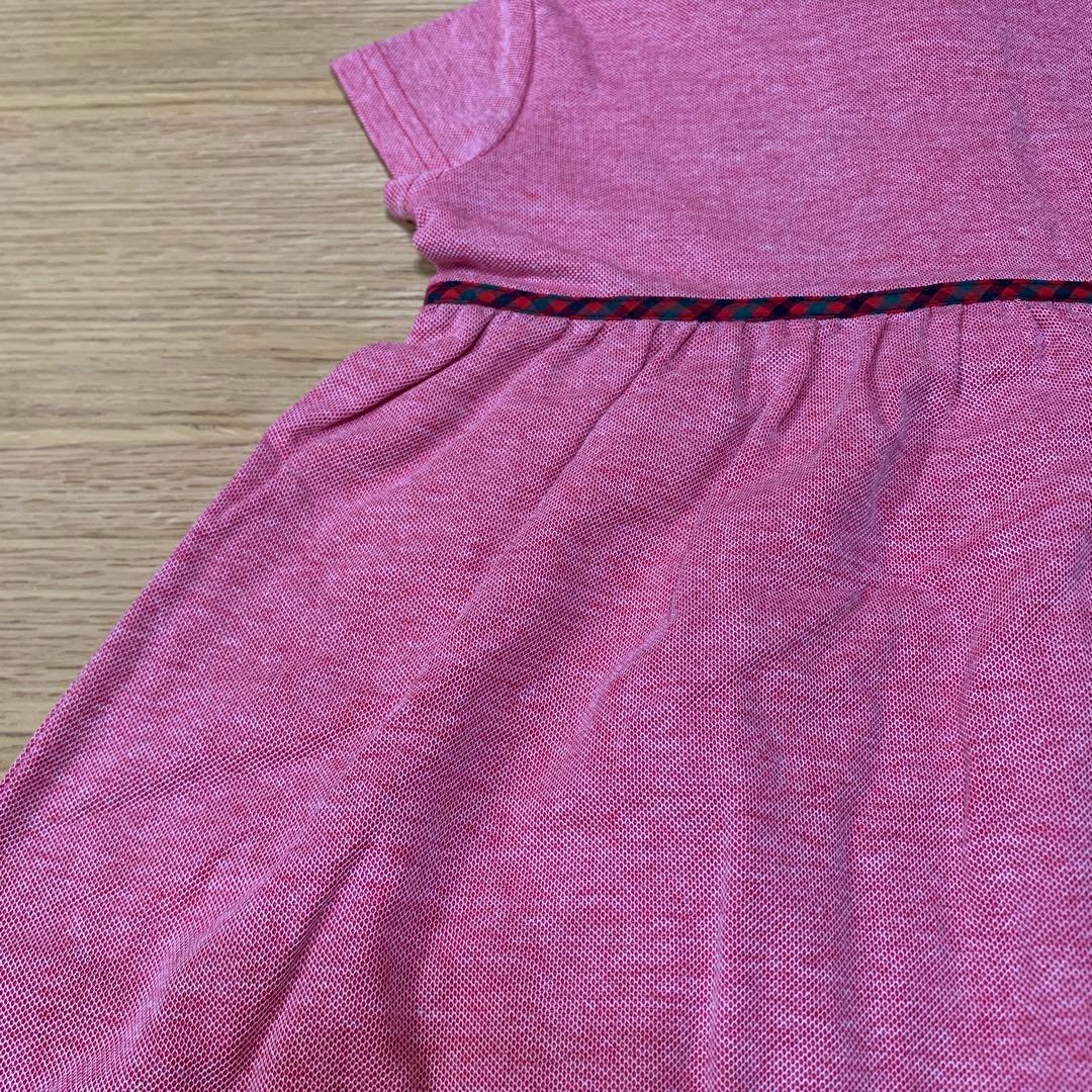 familiarファミリア★かわいい刺繍デザイン丸襟ワンピース★新品未使用★80