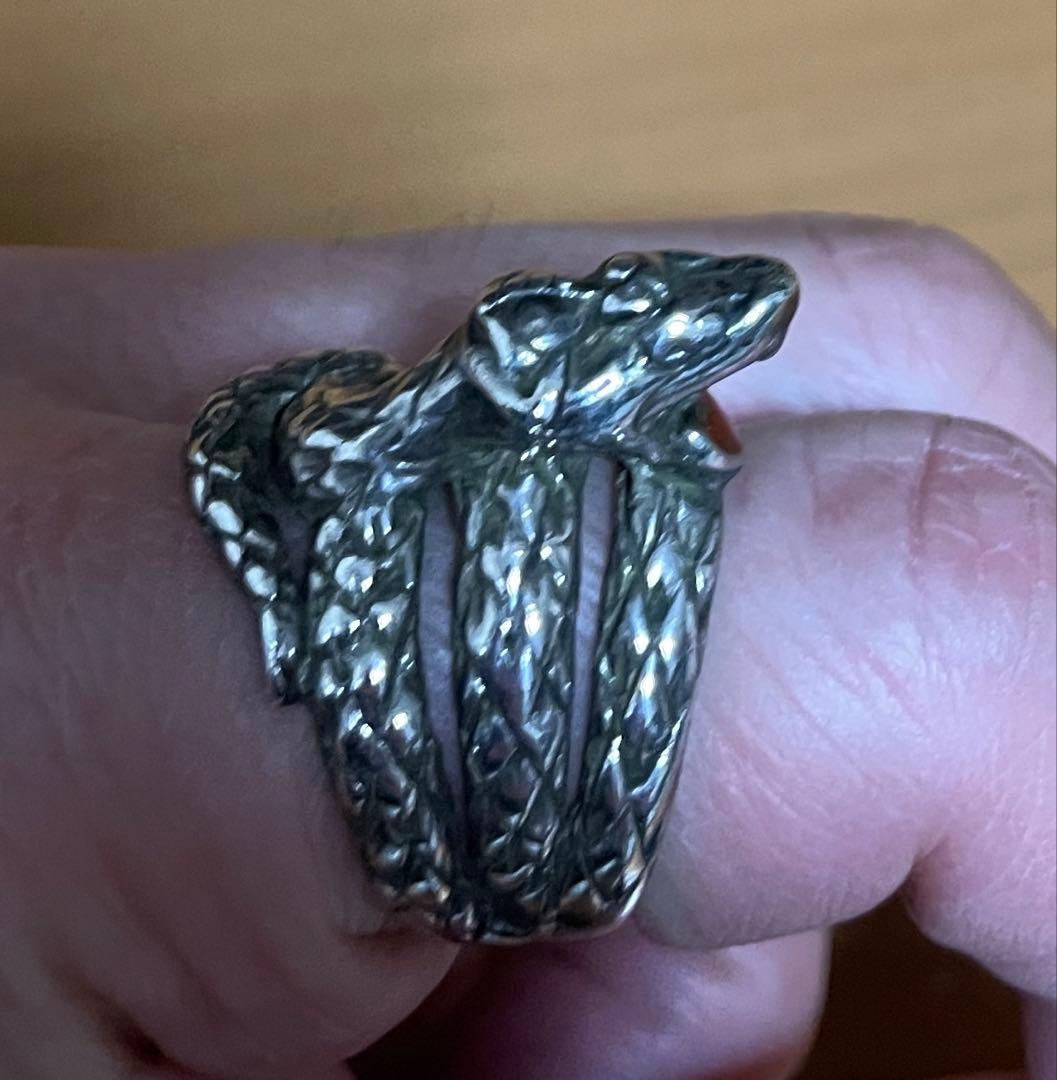 廃盤 ヴィヴィアンウエストウッド スネークリング 蛇指輪 M