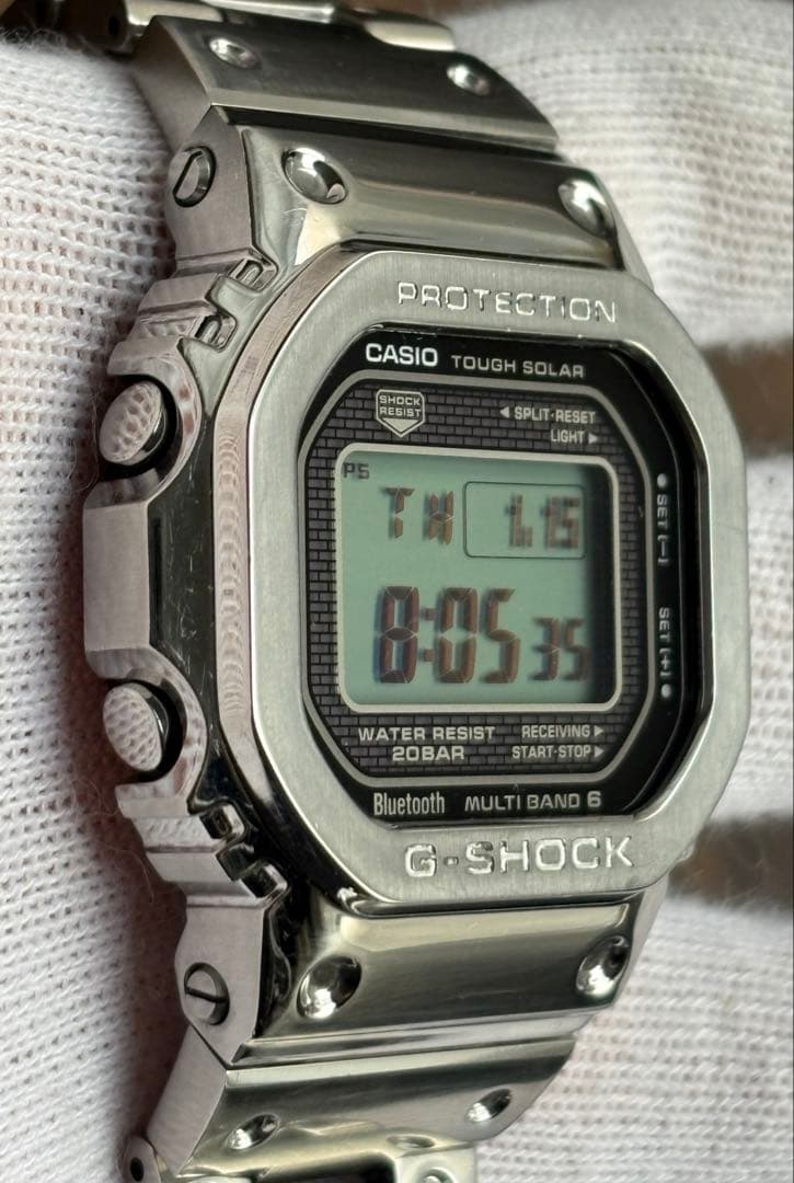 G-SHOCK GMW-B5000D-1JF 電波ソーラー シルバー
