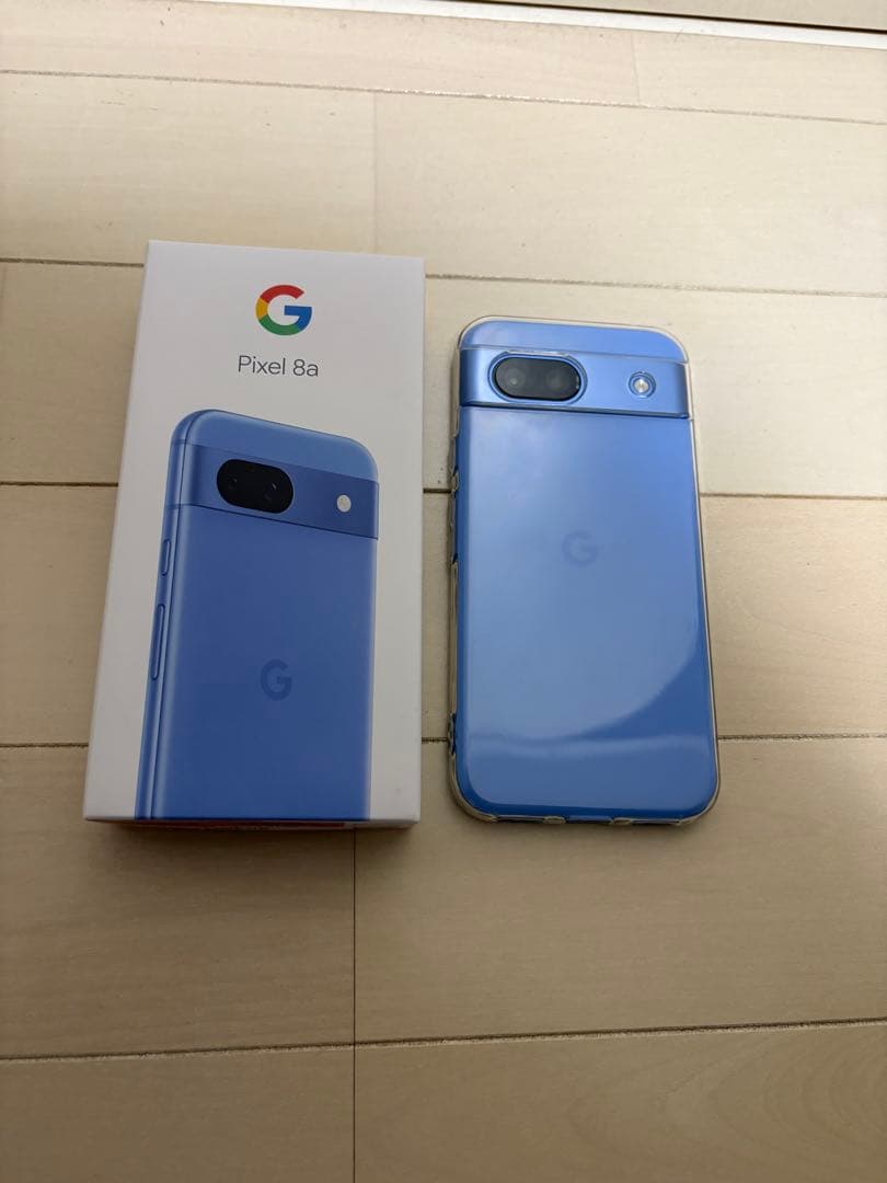 【美品】Google Pixel 8a bay 青色 ケース付