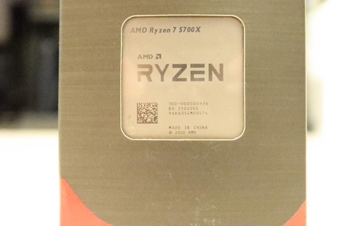 AMD Ryzen7 5700X 3.4GHz 8コア16スレッド TDP65W