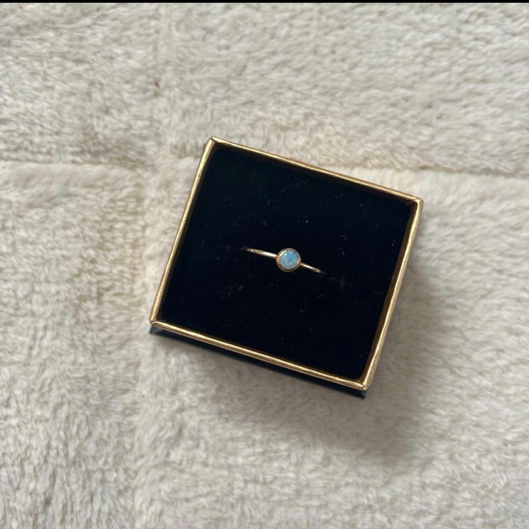 ete エテ オパールリング 指輪 #11 イエローゴールド K10