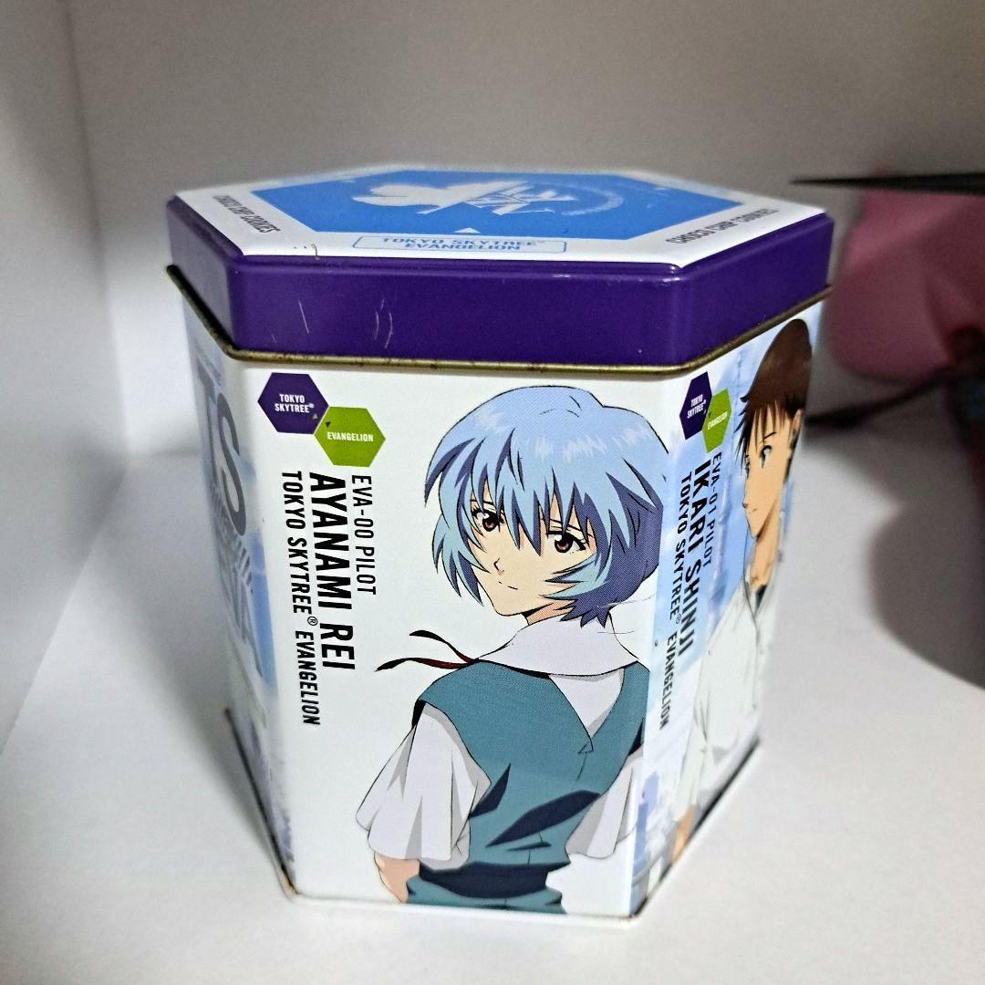 希少品エヴァンゲリオン東京スカイツリー コラボ 缶&缶バッジTS EVA綾波レイ