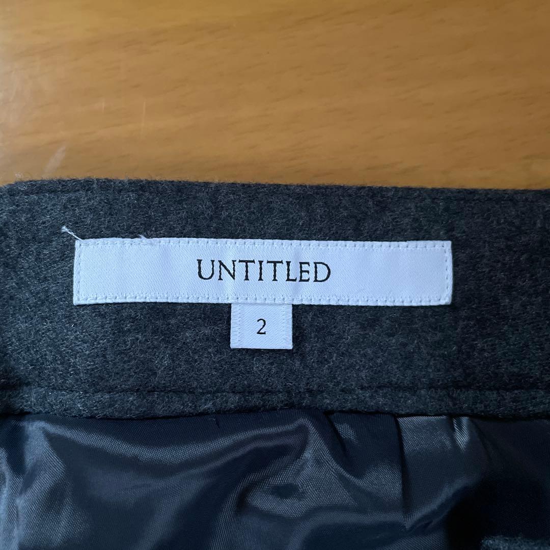 【アンタイトル】パンツスーツ セットアップ ウール グレー