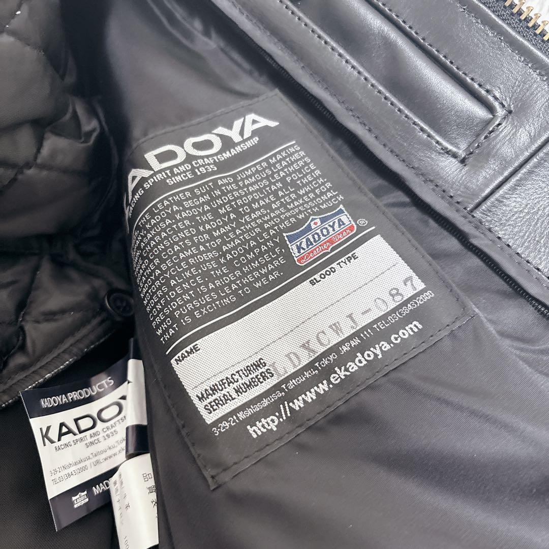 KADOYA K'S LEATHER ブラックレザー M