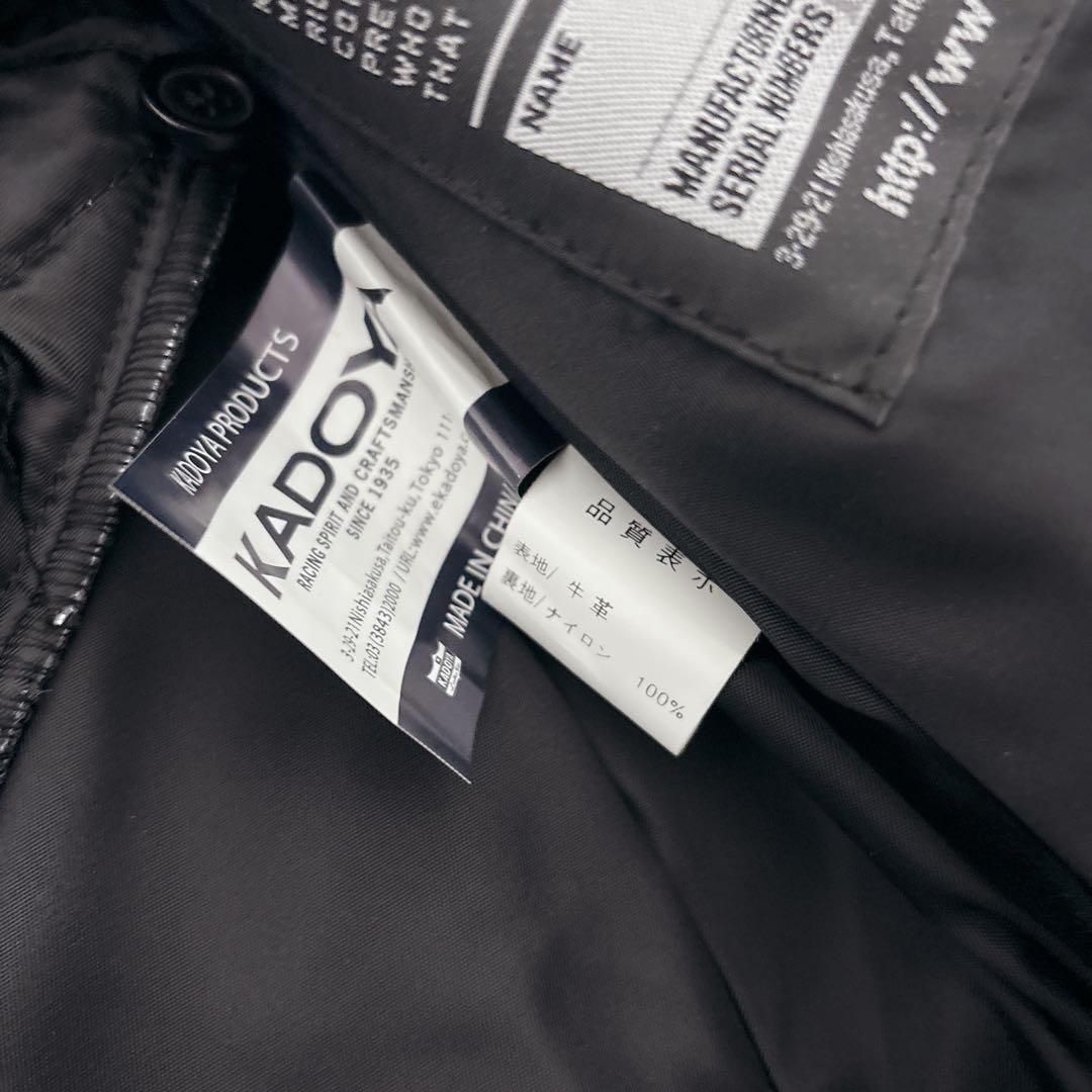 KADOYA K'S LEATHER ブラックレザー M
