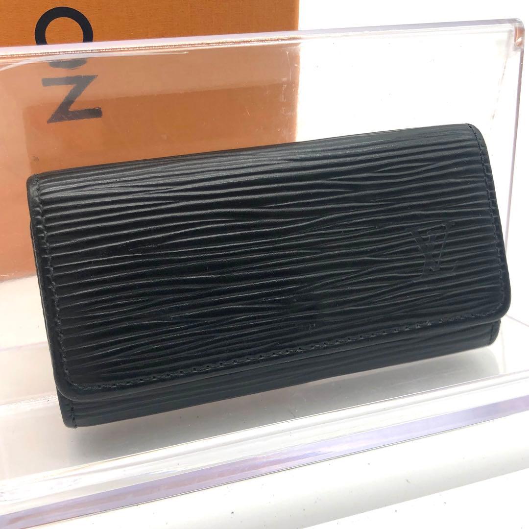 ルイヴィトン ミュルティクレ4 キーケース エピ ブラック ノワール 黒