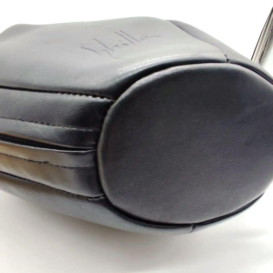 希少 シビラ Sybilla ハートモチーフ立体ハンドバッグ ブラック レザー