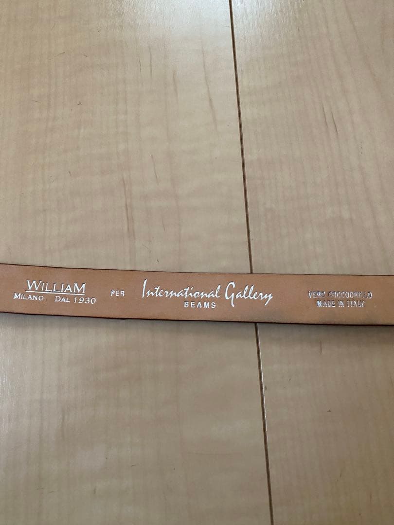 [美品]BEAMS WILLIAM Slim Western CROCO 25